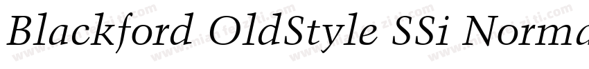 Blackford OldStyle SSi Normal字体转换